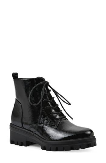 Cliffs By White Mountain Tappy Lug Sole Boot In Black Patent