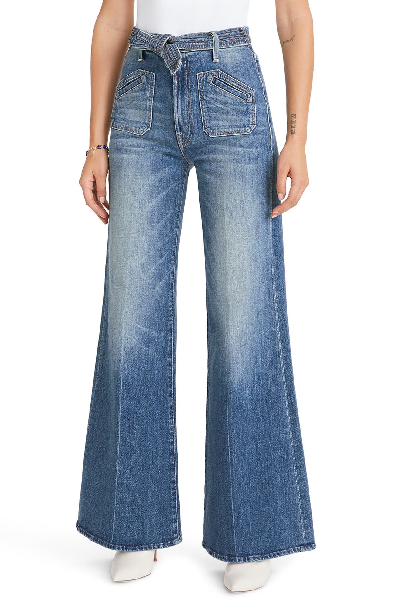 mother wide leg jeans