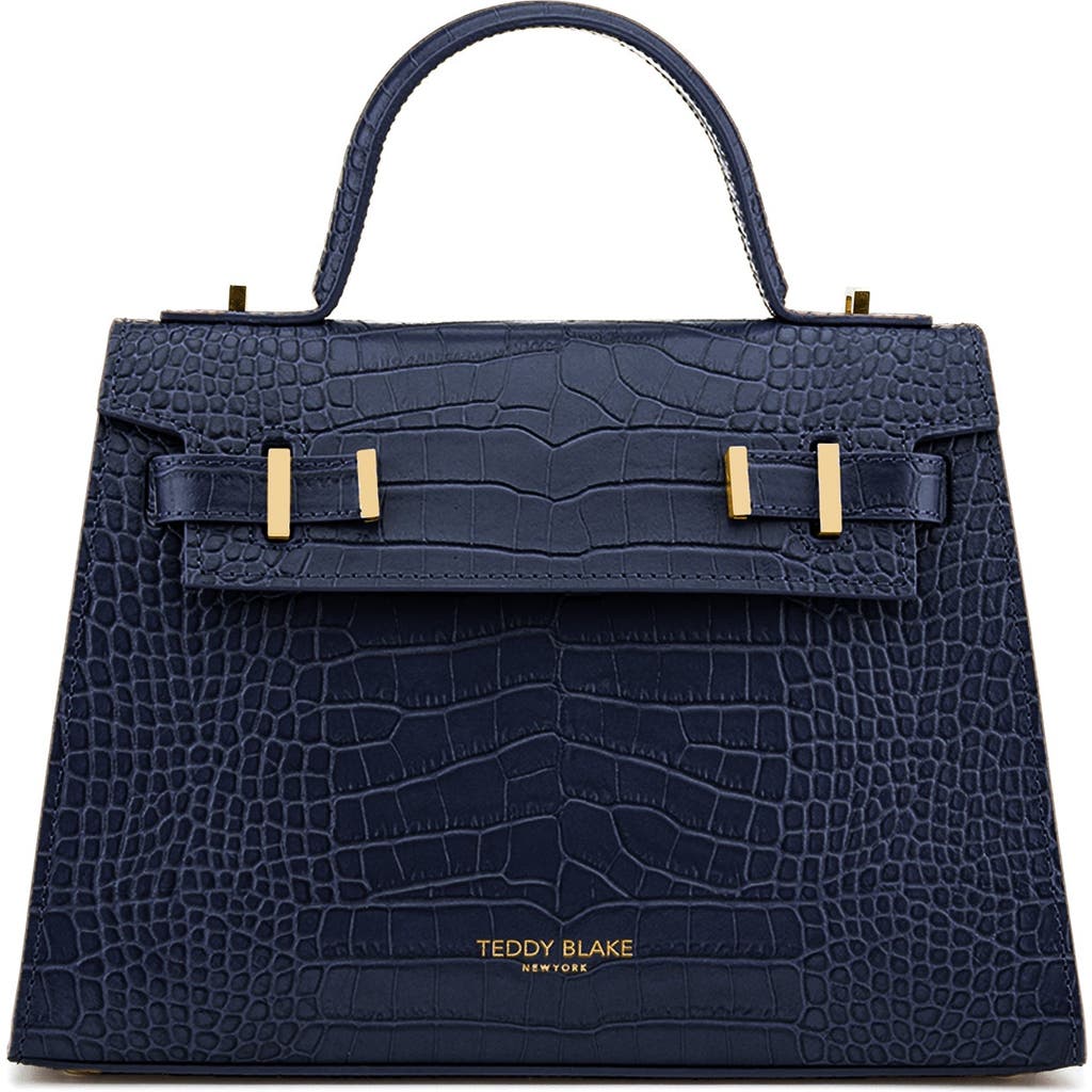 Teddy Blake Ava Croco 11" In Blue Jeans