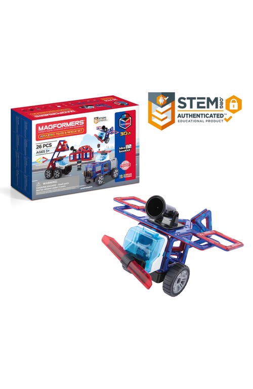 Magformers Amazing Police & Rescue 26-Piece Magnetic 3D Construction Set in Multi at Nordstrom