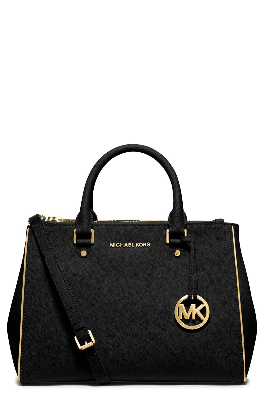 MICHAEL Michael Kors 'Medium Sutton' Saffiano Leather Satchel Nordstrom