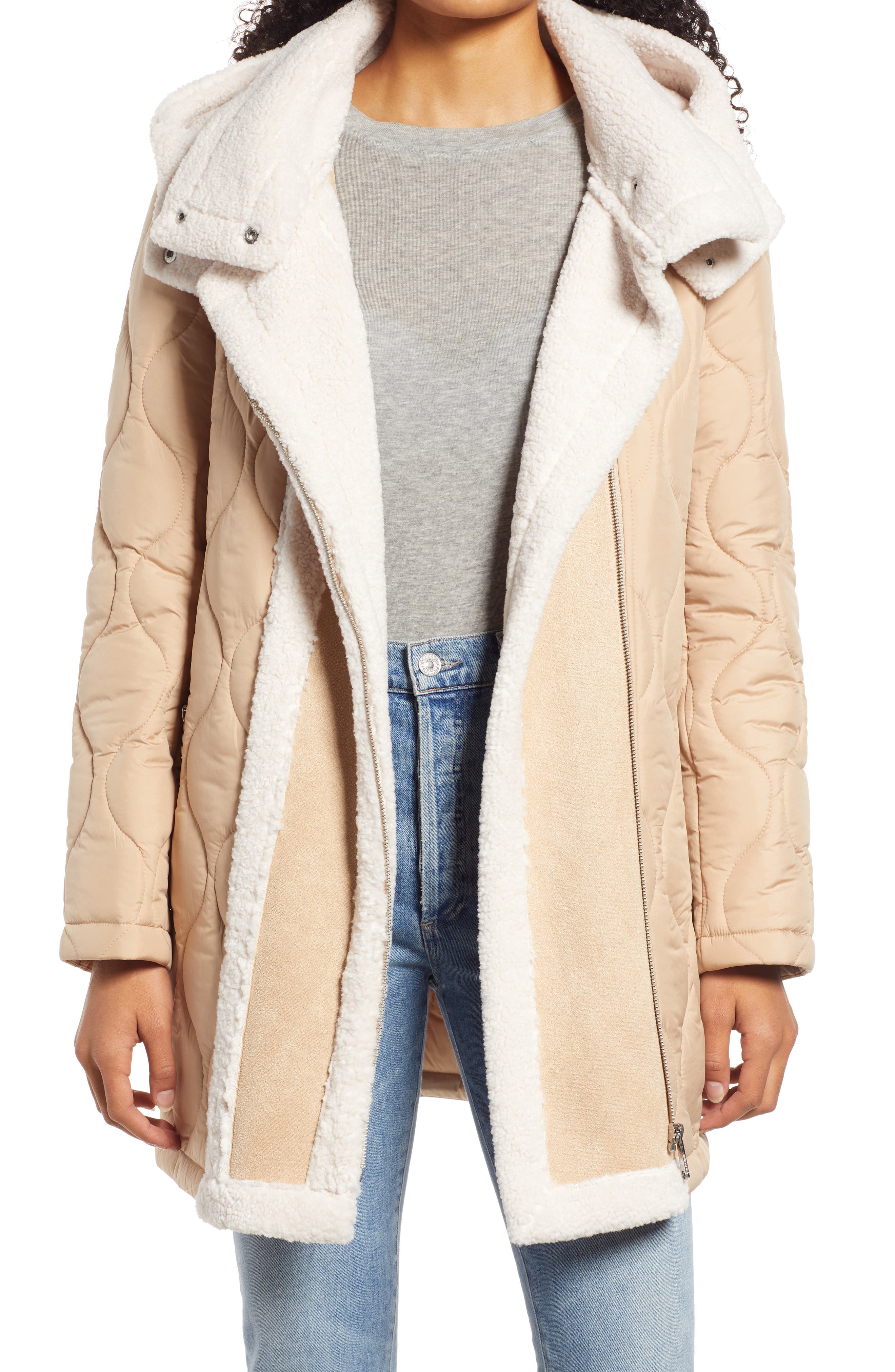 nordstrom shearling jacket