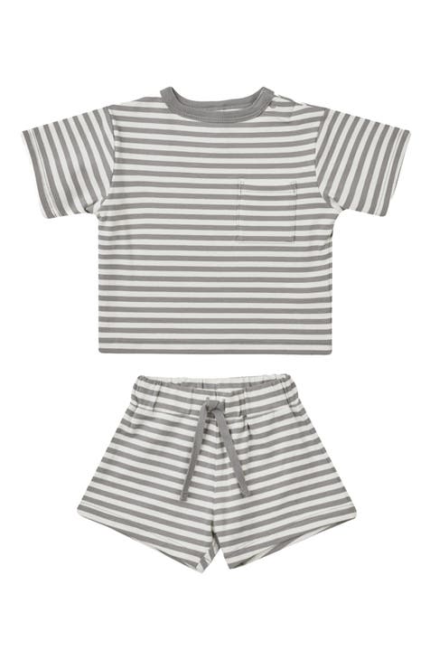 Boxy Pocket T-Shirt & Shorts Organic Cotton Set (Baby)