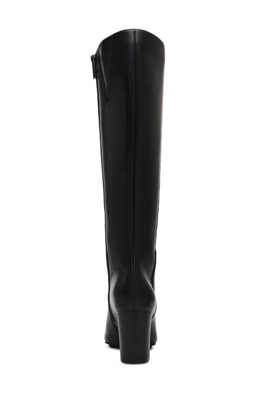 Anne Klein Serafina Cap Toe Tall Boot In Black