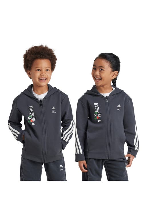 Shop Adidas Originals Adidas X Disney Kids' Mickey Mouse Hoodie In Carbon/off White