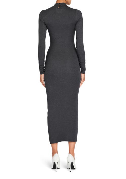 Shop Ser.o.ya Fina Tea Length Dress In Charcoal