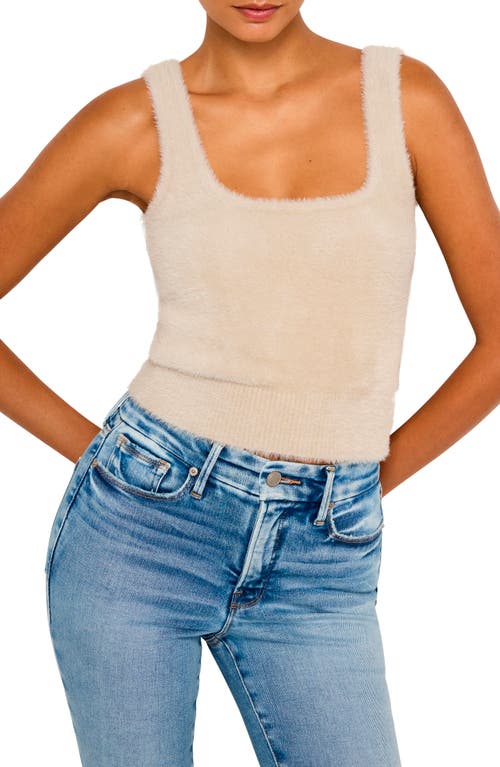 Shop Good American Fuzzy Tank In Flax001