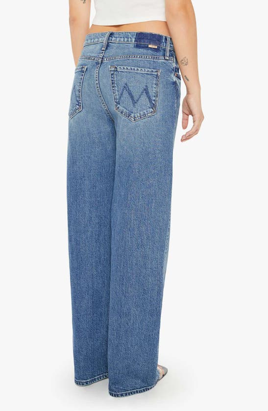 Shop Mother The Dodger Sneak Wide Leg Jeans In Strike A Pose