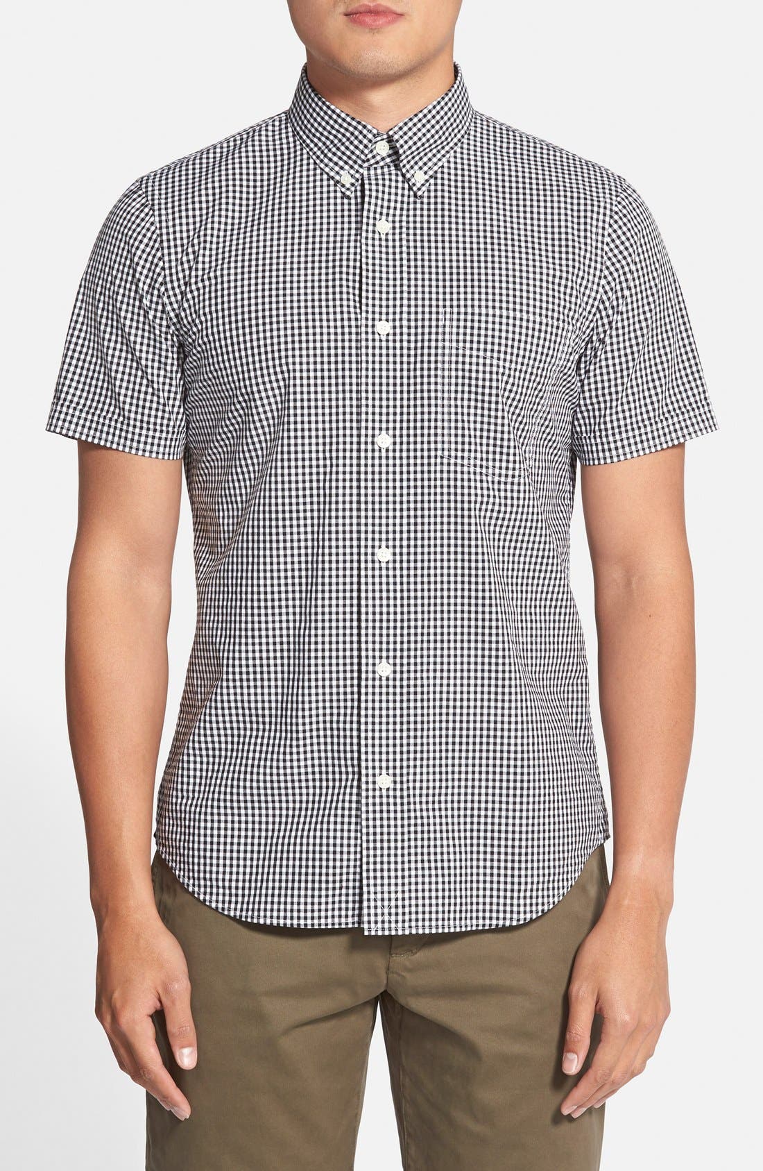Jack Spade 'Maddox' Short Sleeve Gingham Sport Shirt Nordstrom