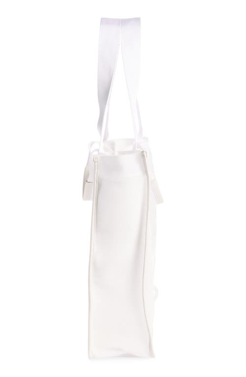 Shop Maison Margiela Large Cabas Tote In White/white