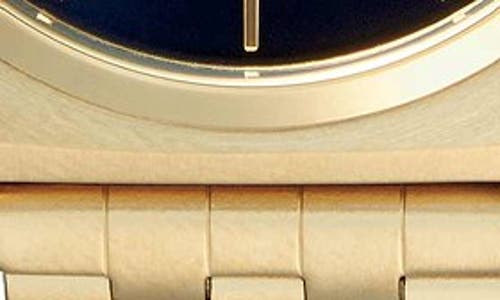 Nixon The Time Teller Bracelet Watch, 37mm In Gold/black/gold