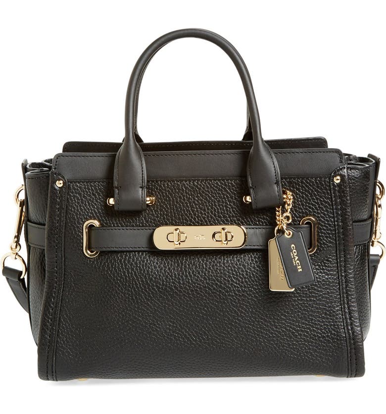 COACH 'Swagger 27' Pebble Leather Satchel | Nordstrom