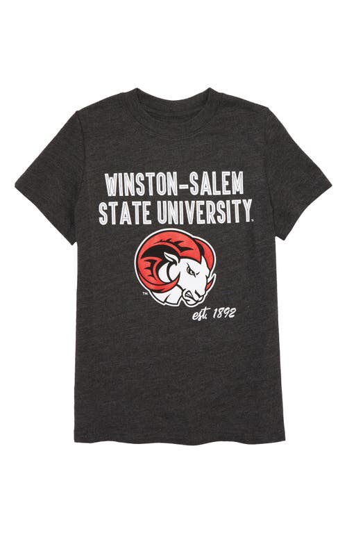 HBCU Pride & Joy Kids' Winston-Salem State University Graphic Tee Dark Heather Gray at Nordstrom,