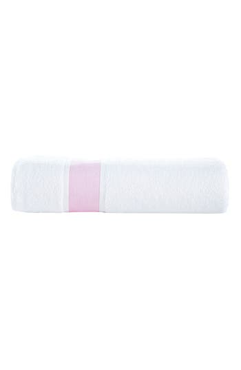 Brooks Brothers Ottoman Rolls Turkish Cotton Bath Essential In Pink/white