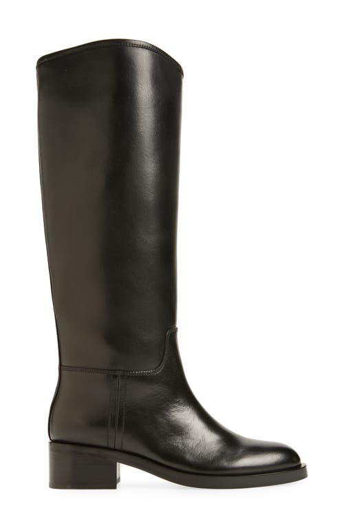 Shop Jeffrey Campbell Reining Knee High Boot In Black Leather