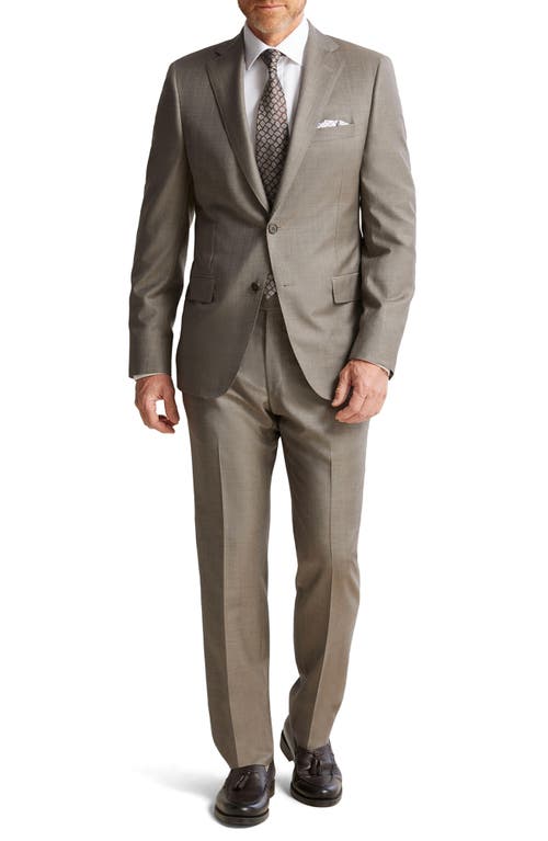 Heritage Gold Light Brown Wool Sharkskin Suit at Nordstrom,