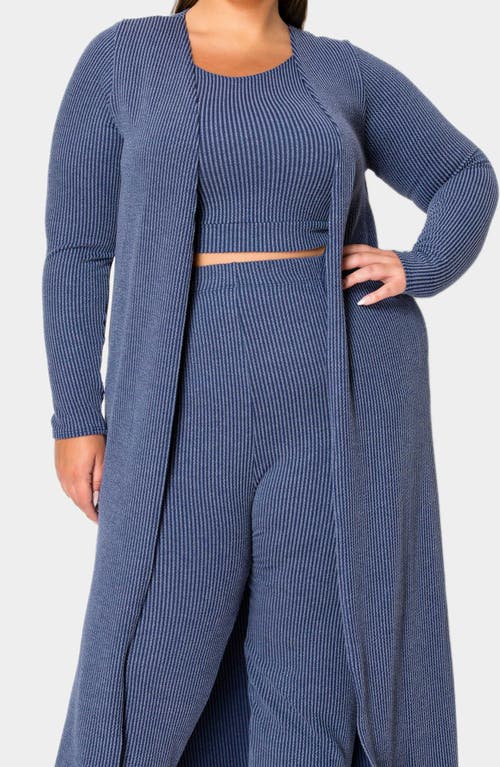 L I V D Luna 3-piece Rib Lounge Set In Navy