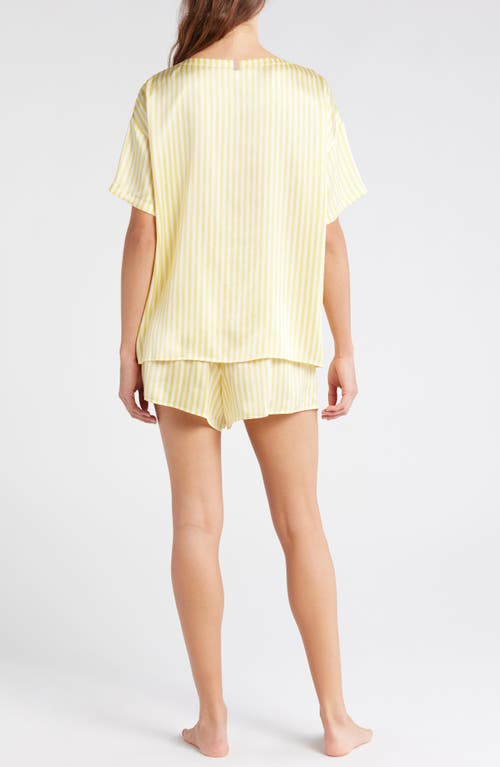 Lunya Washable Silk Short Pajamas In Midsummer Stripe