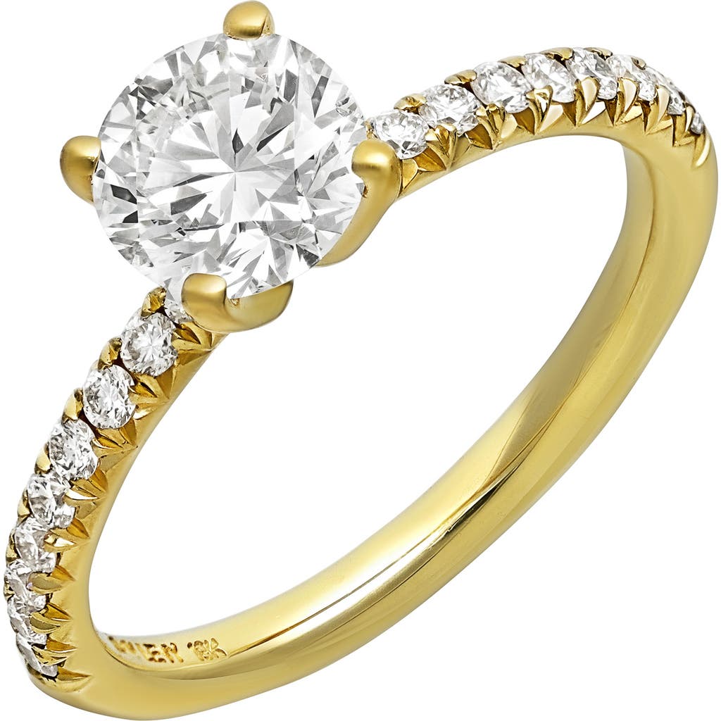 Bony Levy Diamond Engagement Ring Setting In Yellow Gold/diamond