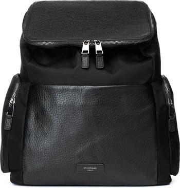 The Mini Convertible Water Resistant Faux Leather Diaper Bag