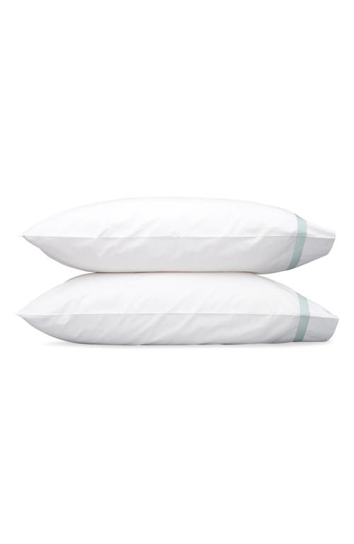 Matouk Lowell 600 Thread Count Set of 2 Pillowcases in Opal at Nordstrom