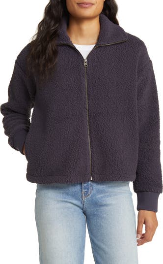 Caslon Brushed Fleece Jacket Nordstrom