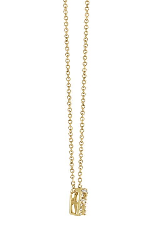 Bony Levy 18k Gold Pavé Diamond Initial Pendant Necklace In 18k Yellow Gold - R