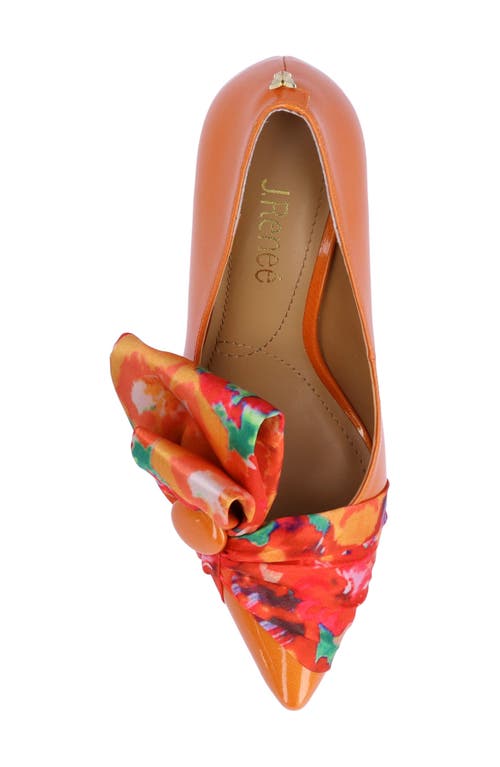 J. Reneé Hirisha Pointed Toe Pump In Orange/red