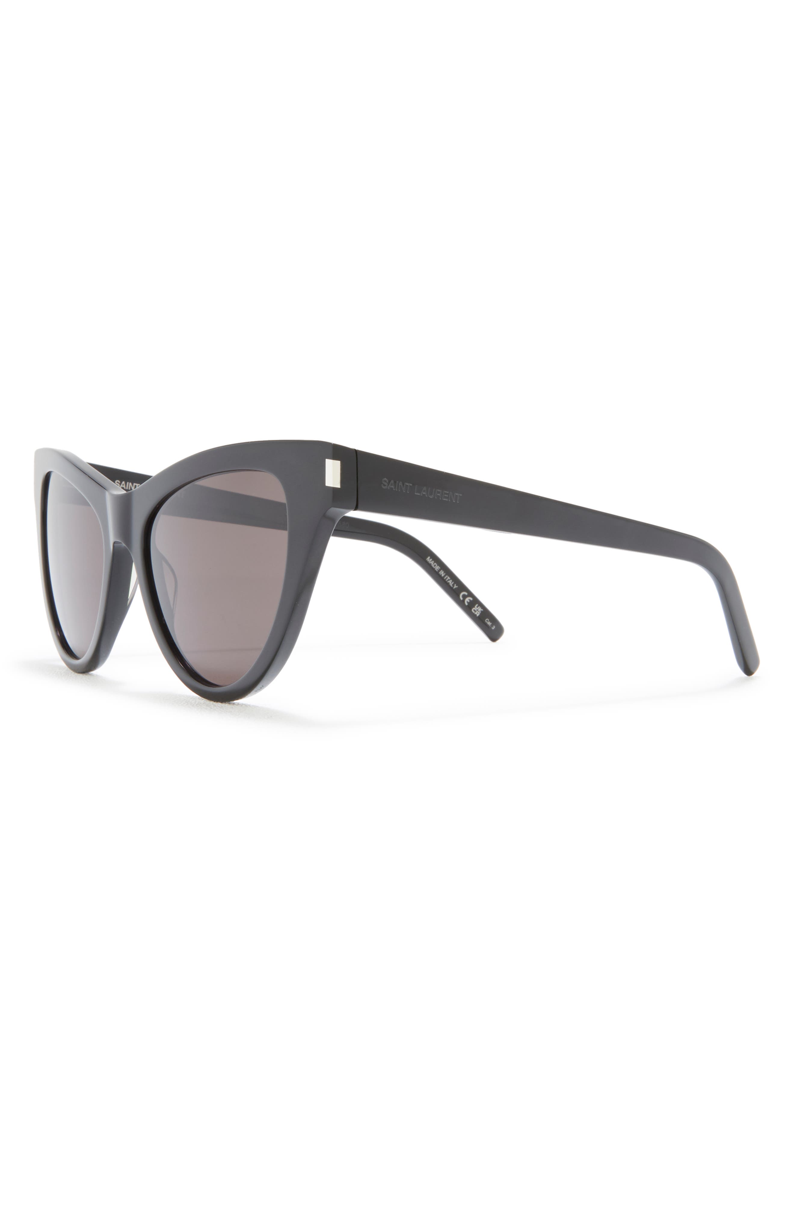 Lunettes De Soleil Cat Eye Saint Black Laurent - 54 Mm - Noir - Neuf En Boîte