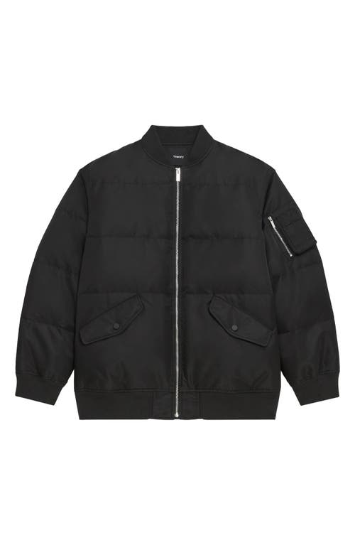 Shop Theory Puffer Flight Jacket In Black - 001