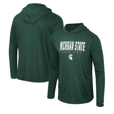 Men's Colosseum Green Colorado State Rams Arch and Logo Pullover Hoodie