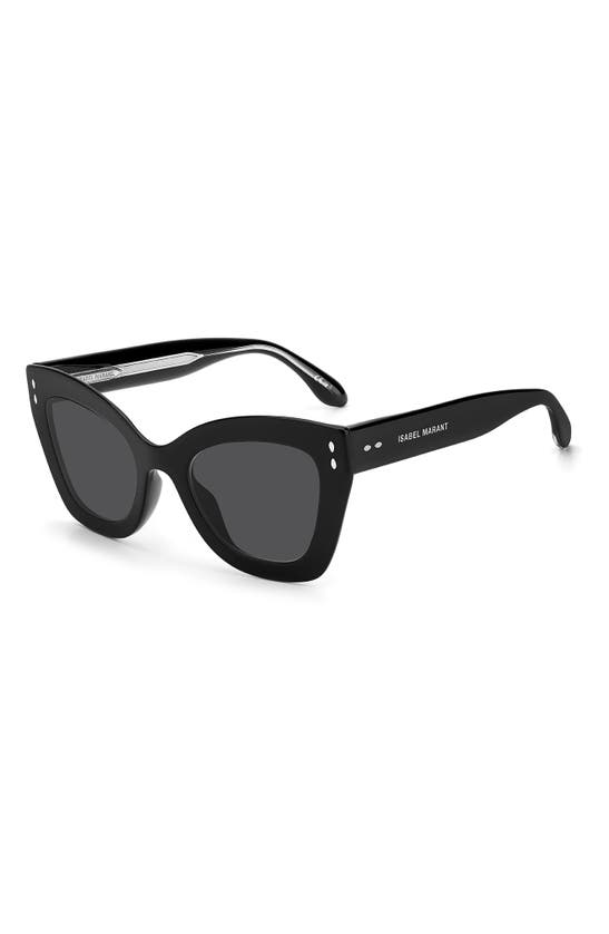 Shop Isabel Marant 51mm Cat Eye Sunglasses In Black