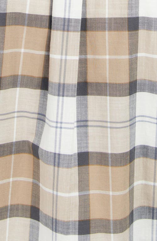Barbour Gordon Summerfit Short Sleeve Button-up Shirt In Amble Sand Tartan