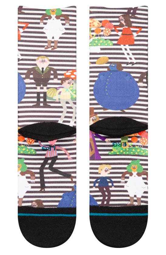 Shop Stance Kids' Wonka Crew Socks In Blackwhite
