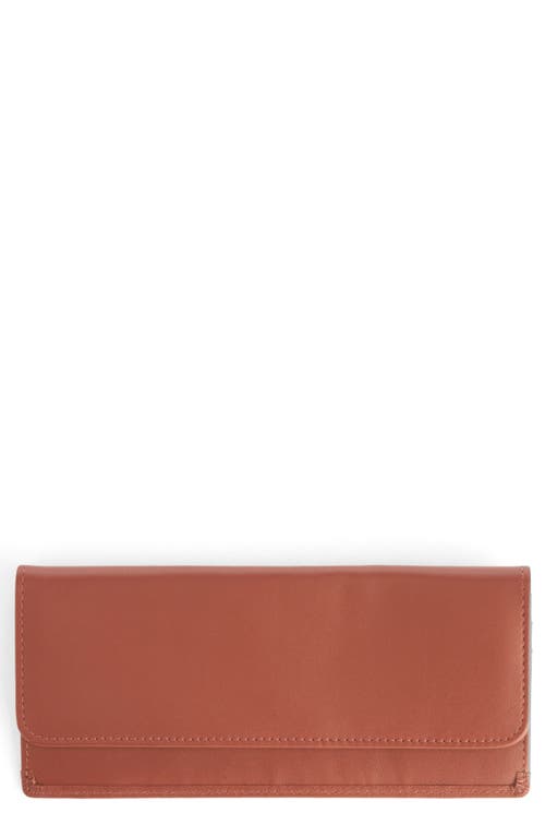 ROYCE New York RFID Blocking Leather Clutch Wallet in Tan at Nordstrom