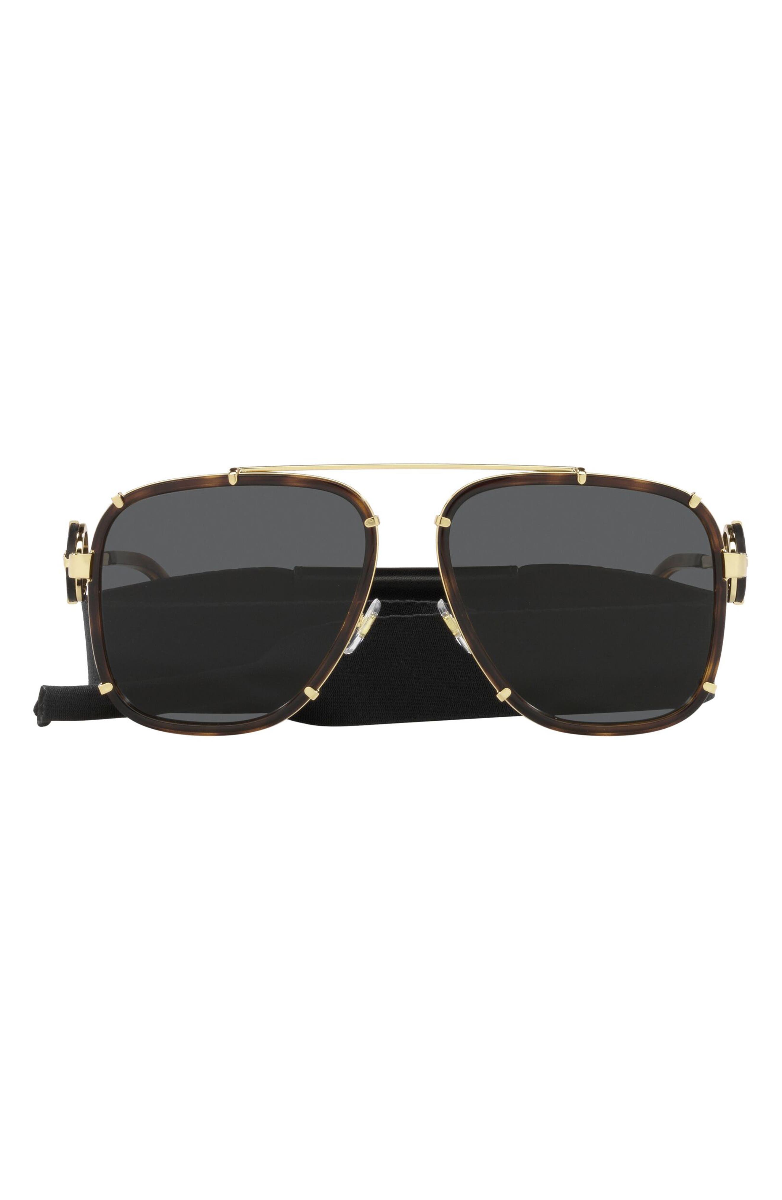 Versace 62mm Oversize Square Sunglasses 