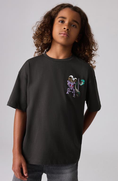 Shop Smallsaints By Allsaints Kids' Serpent Cotton Graphic T-shirt In Black