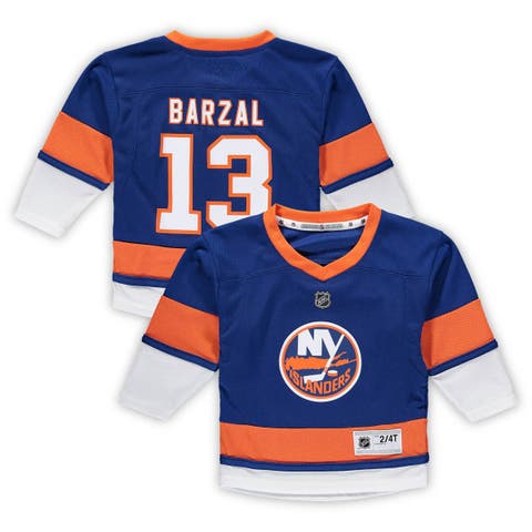 Outerstuff Youth Mathew Barzal Royal New York Islanders Player Name & Number T-Shirt Size: Extra Large