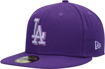 Men's New Era Purple Los Angeles Dodgers Lavender Undervisor 59FIFTY Fitted Hat