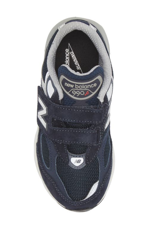 New Balance Kids' Fuelcell 990v6 Running Shoe In Navy/silver