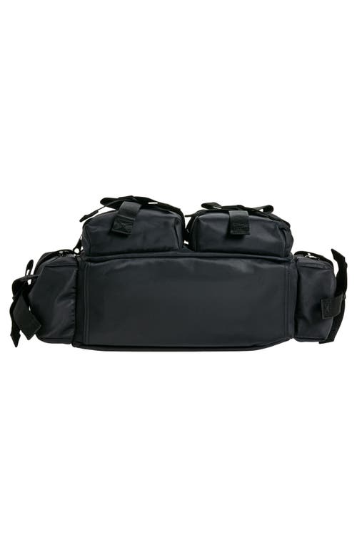 Shop Simone Rocha Classic Bow Satin Duffle Bag In Black