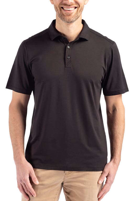 Shop Cutter & Buck Comfort Performance Jersey Polo In Black