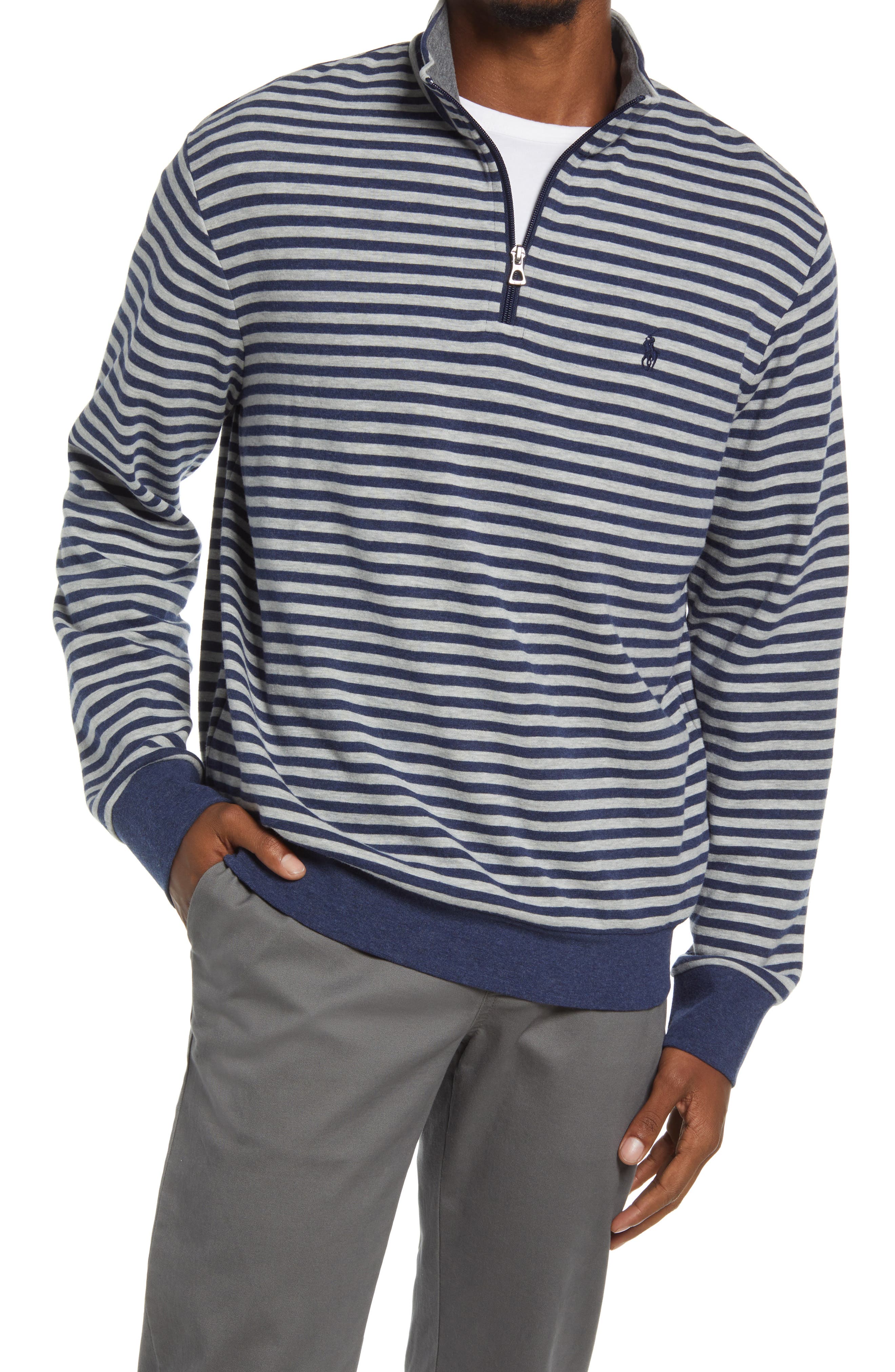 polo half zip hoodie