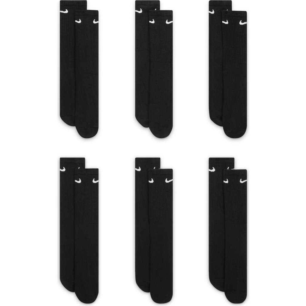 Nike Everyday Max Cushion 3-pack Crew Socks In 010 Black/white
