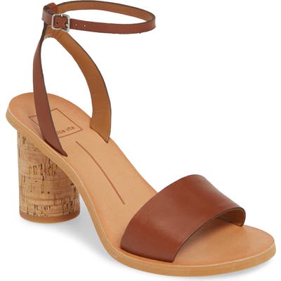 Dolce Vita Jali Column Heel Sandal- Brown