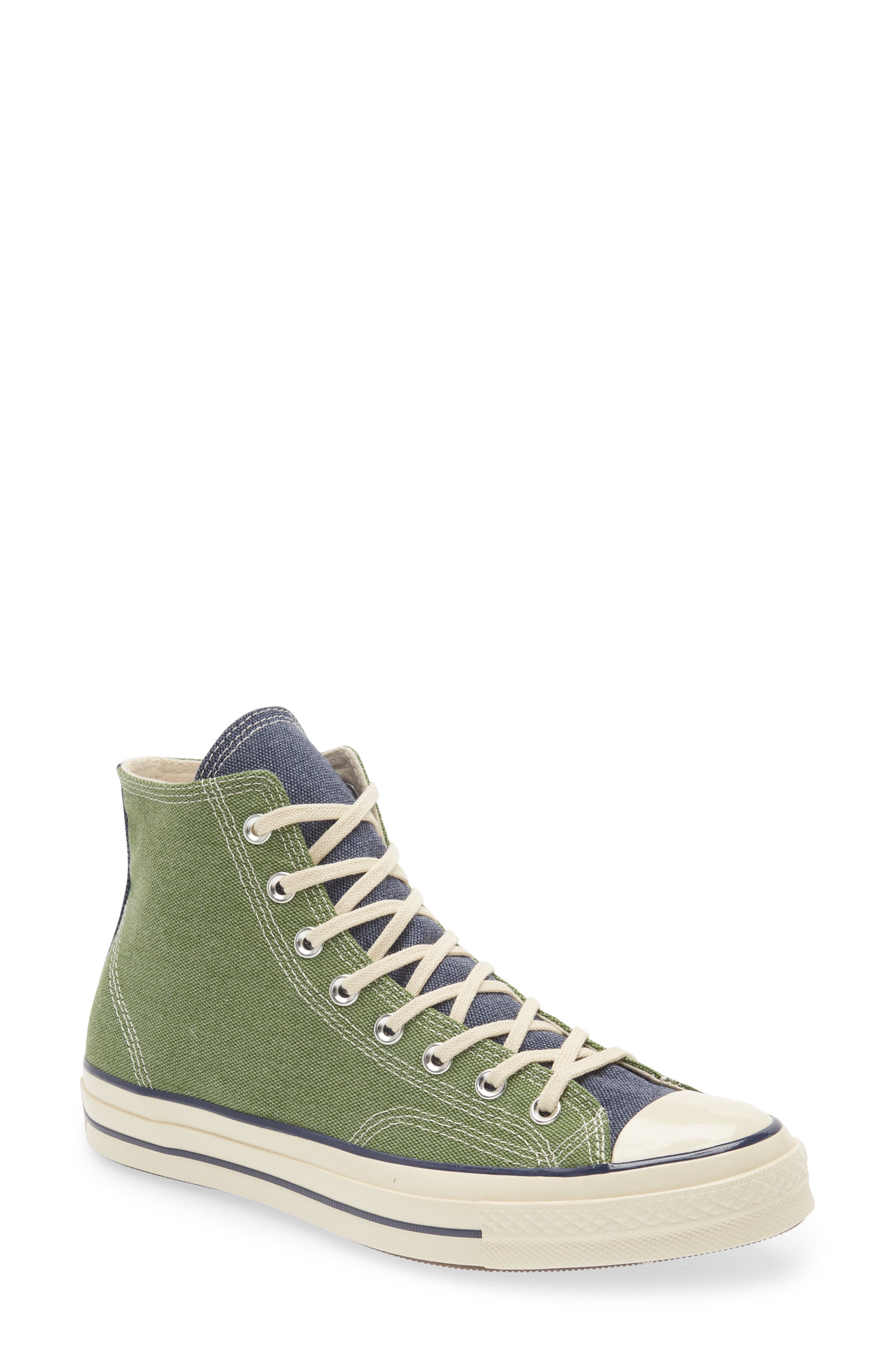 converse army green boots