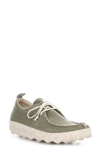 Asportuguesas By Fly London Chat Sneaker In Military Green/natural Hemp