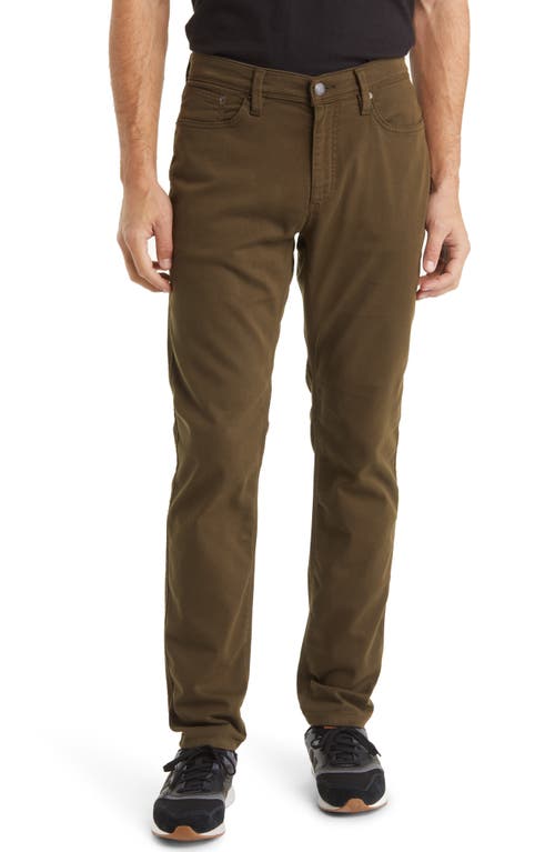 DUER No Sweat Slim Fit Stretch Pants in Army Green