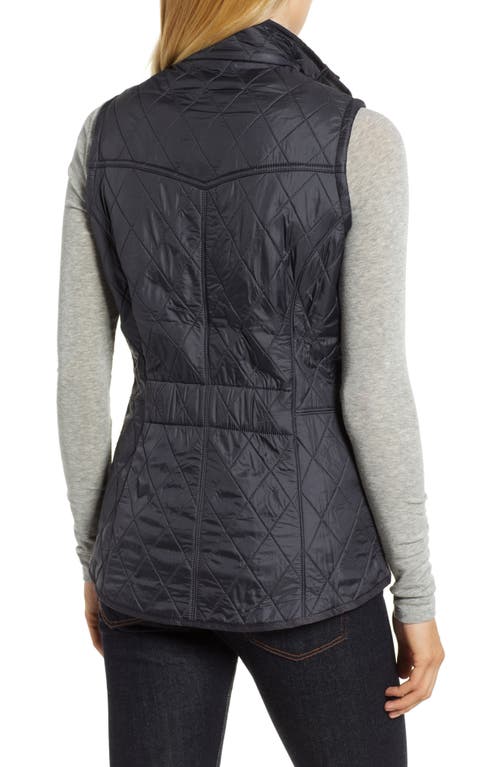 Barbour Woman Vest Midnight Blue Size 14 Polyamide In Black