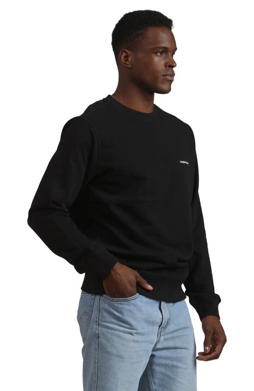 Members Only Men's Preston Crew Neck Sweatshirt In Black